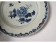 2 plates china china company India white blue bamboo flowers Kangxi 18th