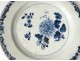 2 plates china china company India white blue bamboo flowers Kangxi 18th