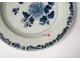 2 plates china china company India white blue bamboo flowers Kangxi 18th