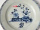 2 plates china china company India white blue bamboo flowers Kangxi 18th