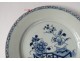 2 plates china china company India white blue bamboo flowers Kangxi 18th