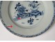 2 plates china china company India white blue bamboo flowers Kangxi 18th