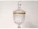 Baccarat St Louis gilt cut crystal cutter gilt bronze nineteenth