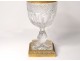 Baccarat St Louis gilt cut crystal cutter gilt bronze nineteenth