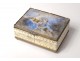 Box painted miniature box gallant scene couple wood nineteenth century