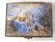 Box painted miniature box gallant scene couple wood nineteenth century