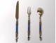 Enamelled silverware silverware enamel Austria man helmeted nineteenth century