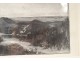 Engraving Veldhoen seascape dune Netherlands Holland seaside beach twentieth