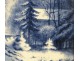 Table tiled snowy landscape Louis Apol 19th