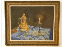 HST Painting Still Life with Candlestick 1949