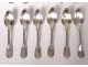 Lot covered spoons 12PC silver coat of arms Old man Lorillon 1032gr nineteenth