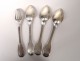 Lot covered spoons 12PC silver coat of arms Old man Lorillon 1032gr nineteenth