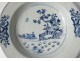 Hollow plate porcelain plate Company India white-blue garden Kangxi 18th