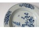 Hollow plate porcelain plate Company India white-blue garden Kangxi 18th