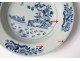 Hollow plate porcelain plate Company India white-blue garden Kangxi 18th