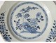 Hollow plate porcelain plate Company India white-blue garden Kangxi 18th