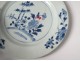 Hollow plate porcelain plate Company India white-blue garden Kangxi 18th