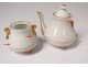 Table service coffee dinette child porcelain Paris gilding mugs nineteenth
