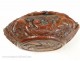 Corozo snuffbox decorated carved birds and dogs, nineteenth