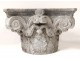 Corinthian capital sculpture gray marble leaf acanthus eighteenth century