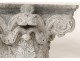 Corinthian capital sculpture gray marble leaf acanthus eighteenth century