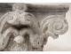 Corinthian capital sculpture gray marble leaf acanthus eighteenth century