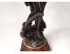 Bronze sculpture Mathurin Moreau Diane huntress woman bow arrow nineteenth