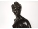 Bronze sculpture Mathurin Moreau Diane huntress woman bow arrow nineteenth