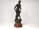 Bronze sculpture Mathurin Moreau Diane huntress woman bow arrow nineteenth