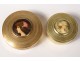 Lot 11 Round Boxes Miniature Boxes Metal Characters Women Nineteenth