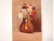 3 watercolor drawings bouquets flowers iris vase twentieth century