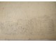 2 watercolor drawings church Cordon Haute-Savoie river barque clipet twentieth