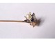 Tie pin solid gold 18K ruby insect bee gold nineteenth century