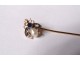 Tie pin solid gold 18K ruby insect bee gold nineteenth century