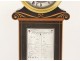 Pendulum terminal Charles X thermometer rosewood inlay Brocot nineteenth