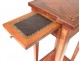 Small flying table cabaret living room wood marquetry rose bronze nineteenth