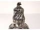 Sterling silver shaker Minerva goldsmith Jules Monney flowers 140gr nineteenth