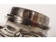 Sterling silver shaker Minerva goldsmith Jules Monney flowers 140gr nineteenth