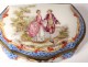 Little box set porcelain Paris Samson scene gallant landscapes twentieth