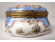 Little box set porcelain Paris Samson scene gallant landscapes twentieth