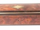 Glove box marquetry burr walnut wood blackened brass Napoleon III nineteenth