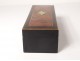 Glove box marquetry burr walnut wood blackened brass Napoleon III nineteenth