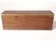 Glove box marquetry burr walnut wood blackened brass Napoleon III nineteenth