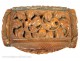 Snuffbox Corozo carved flowers, work in Marin, nineteenth