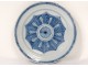 Large round Dutch Delftware Delft Rose Flower 17th Century