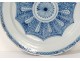 Large round Dutch Delftware Delft Rose Flower 17th Century