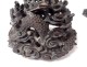 Big Bitong China brushed wood pot carved nineteenth dragon characters