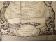 Particular card Duchy Burgundy Seguin 1763 book volume I 5 cards XVIIIè