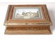 Box box English work cardboard embossed paper gilt nineteenth engraving