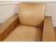 Pair armchairs leather club vintage library armchairs 1980 twentieth century